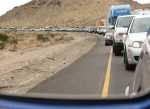 3.5 hour traffic jam for 150 yards of construction between LA and Vegas